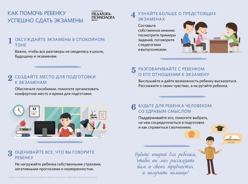 как помочь ребенку успешно сдать экзамены